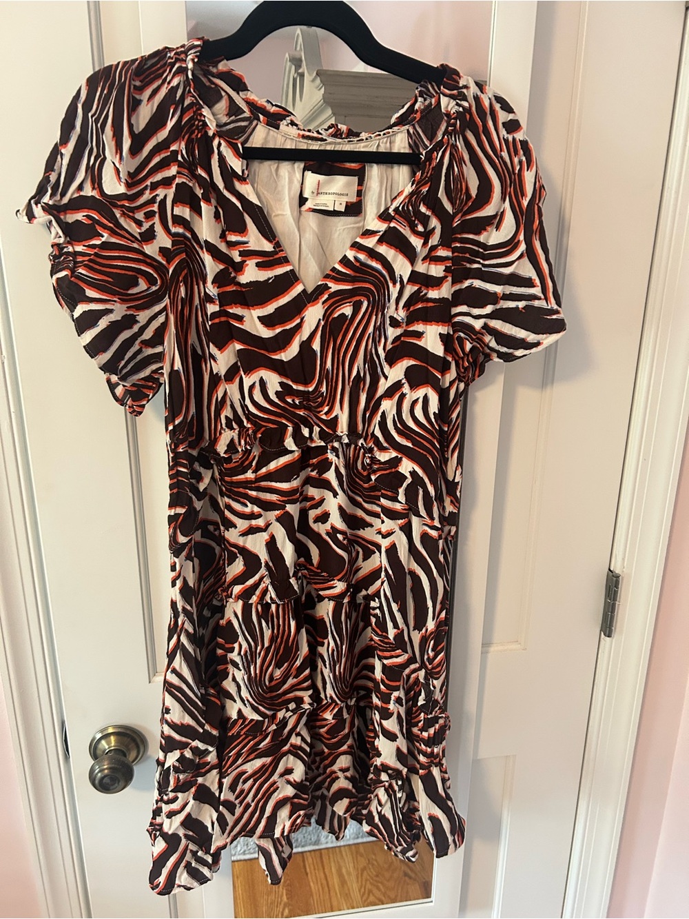 Anthro zebra dress
